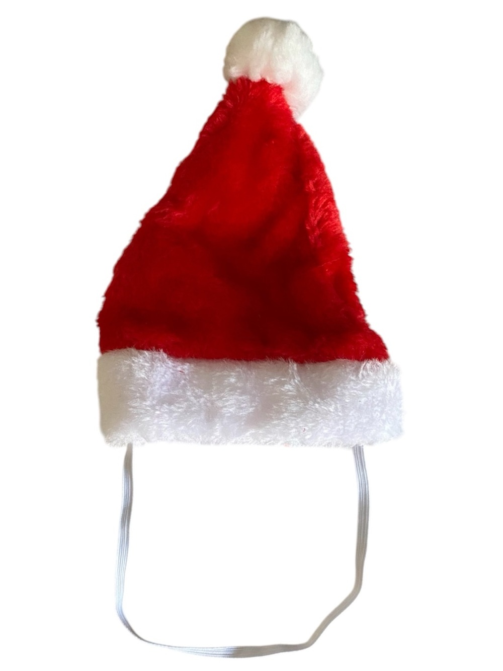 Dog / Pet Red & White Santa Hat with Chin Strap - Holiday Accessory